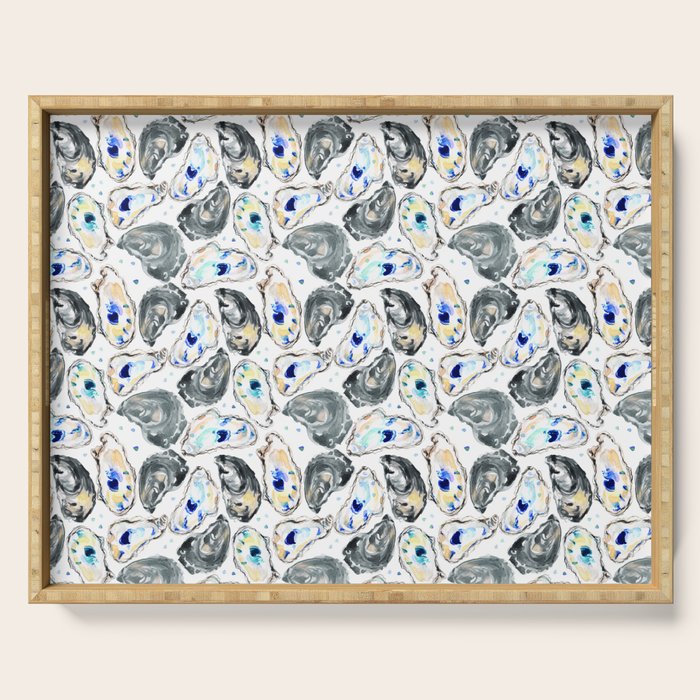 Coastal Oysters Serving Tray Gallery Image 1
