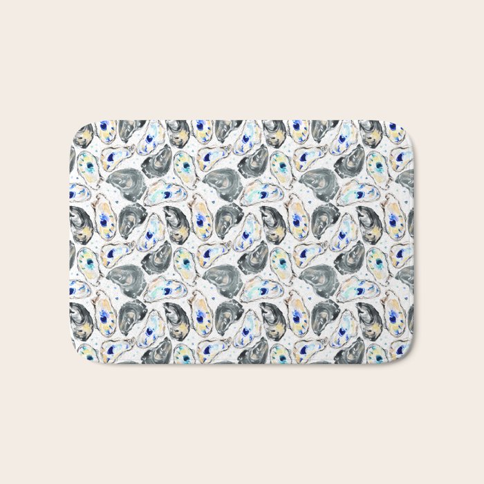 Coastal Oysters Bath Mat Gallery Image 1