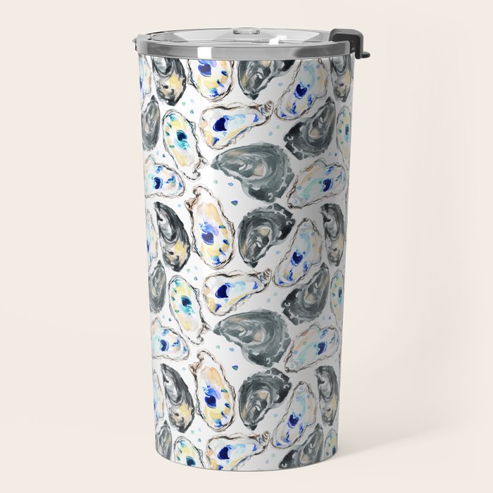 Coastal Oysters Travel Mug Gallery Image 2