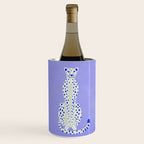 Periwinkle Cheetah Wine Chiller Gallery Image 1