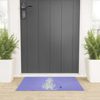 Periwinkle Cheetah Welcome Mat Gallery Image 3