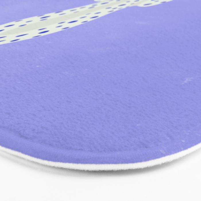 Periwinkle Cheetah Bath Mat Gallery Image 3
