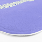 Periwinkle Cheetah Bath Mat Gallery Image 3