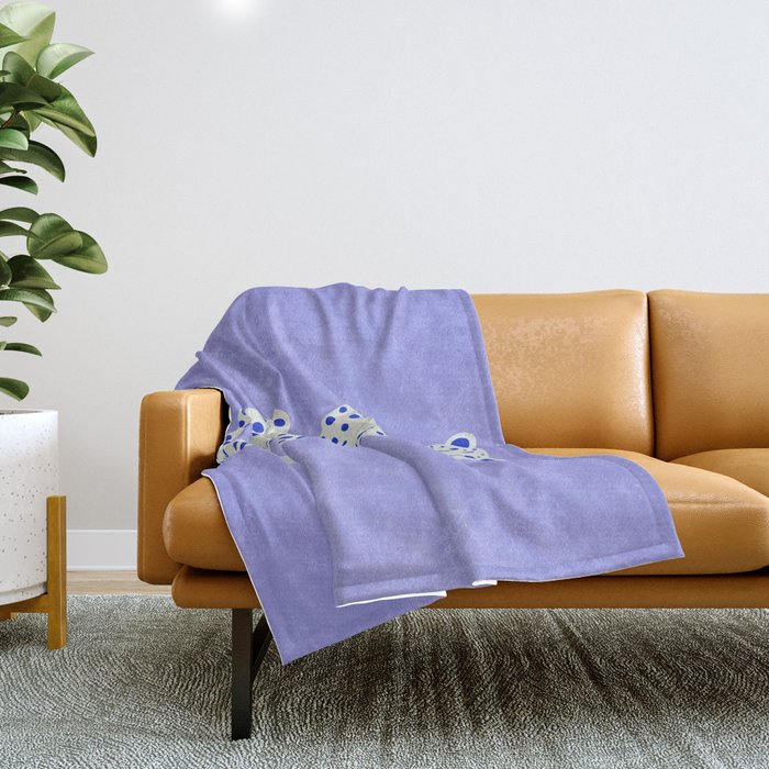Periwinkle Cheetah Throw Blanket Gallery Image 1