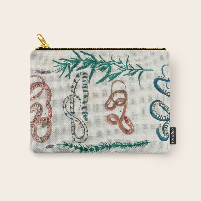 Seba Albertus Snakes With Plants  Carry All Pouch Gallery Image 1
