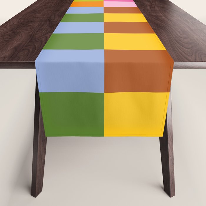 Split Stripes Color Symphony Table Runner Gallery Image 1