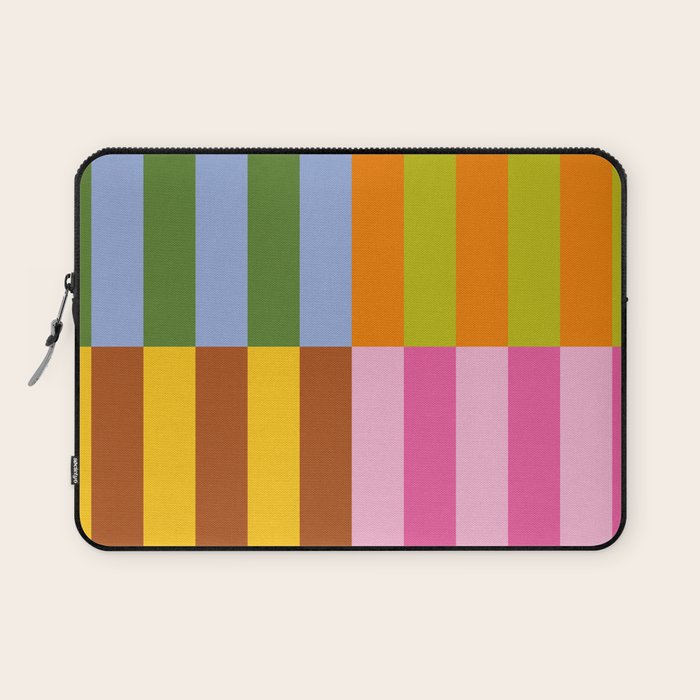 Split Stripes Color Symphony Laptop Sleeve Gallery Image 1