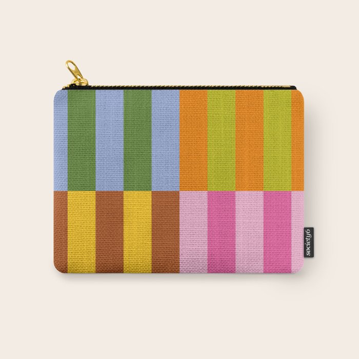 Split Stripes Color Symphony Carry All Pouch Gallery Image 1