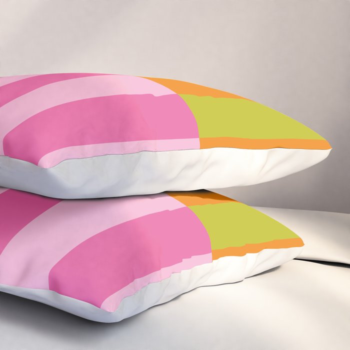 Split Stripes Color Symphony Pillow Sham Gallery Image 3