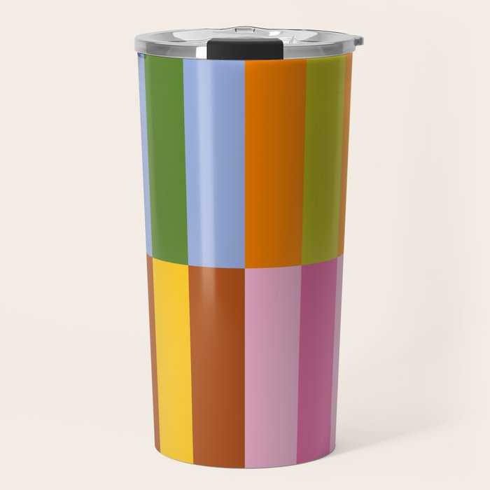 Split Stripes Color Symphony Travel Mug Gallery Image 1
