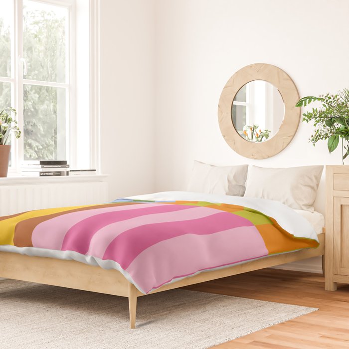 Split Stripes Color Symphony Duvet Cover Gallery Image 2