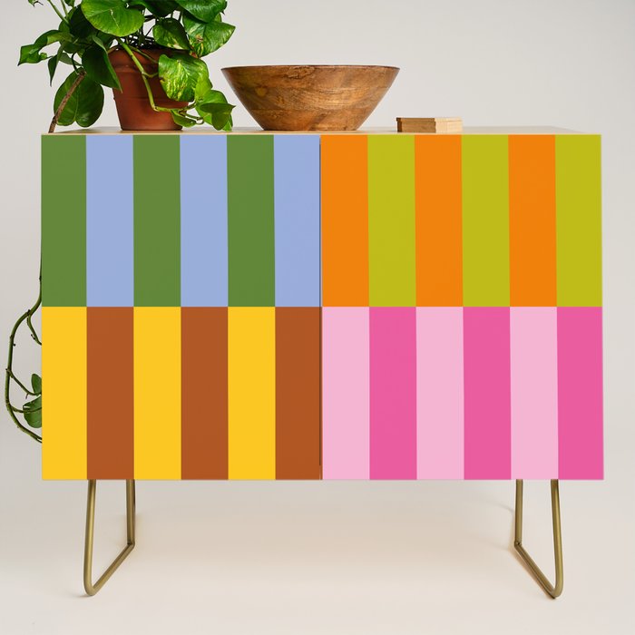 Split Stripes Color Symphony Credenza Gallery Image 1