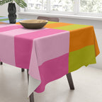 Split Stripes Color Symphony Tablecloth Gallery Image 3