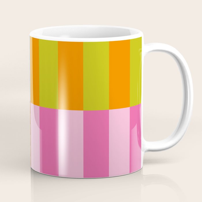 Split Stripes Color Symphony Coffee Mug Gallery Image 1