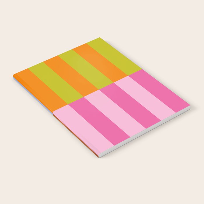 Split Stripes Color Symphony Notebook Gallery Image 1