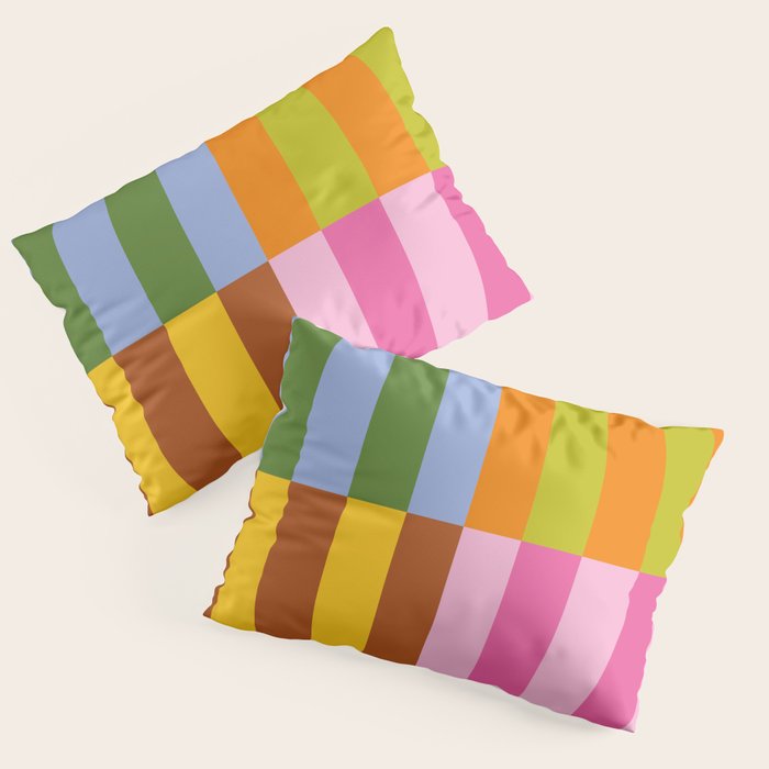 Split Stripes Color Symphony Pillow Sham Gallery Image 3