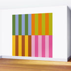 Split Stripes Color Symphony Wall Mural Gallery Image 2