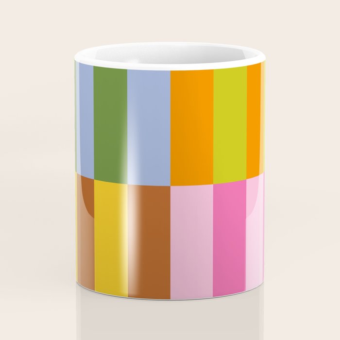Split Stripes Color Symphony Coffee Mug Gallery Image 4
