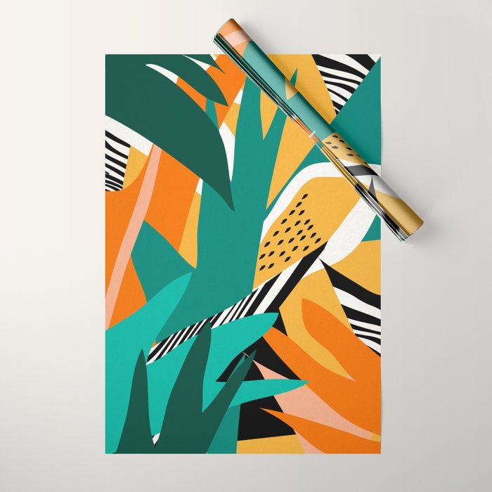 Jungle Abstract Wrapping Paper Gallery Image 1