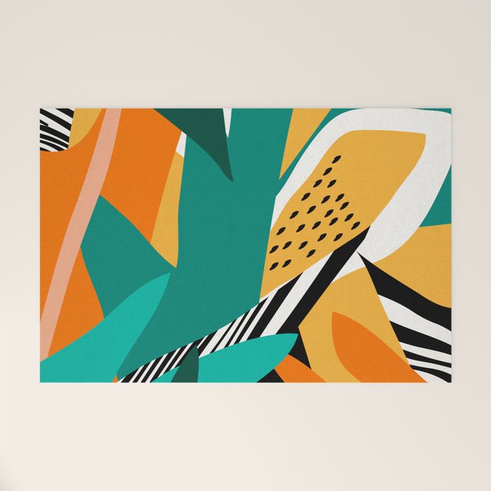 Jungle Abstract Welcome Mat Gallery Image 1