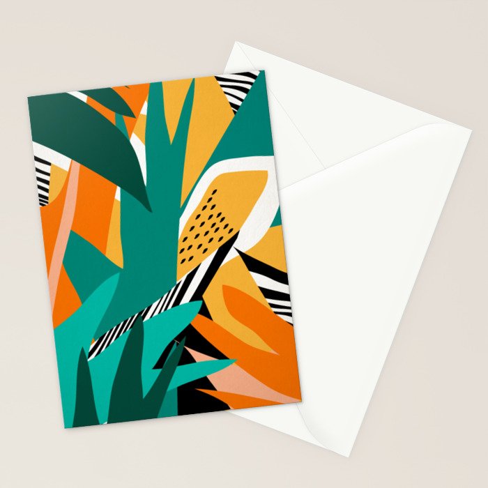 Jungle Abstract Stationery Card Gallery Image 2