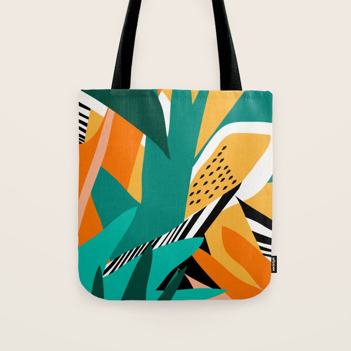Jungle Abstract Tote Bag Gallery Image 1