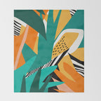 Jungle Abstract Throw Blanket Gallery Image 2