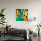 Jungle Abstract Wood Wall Art Gallery Image 2