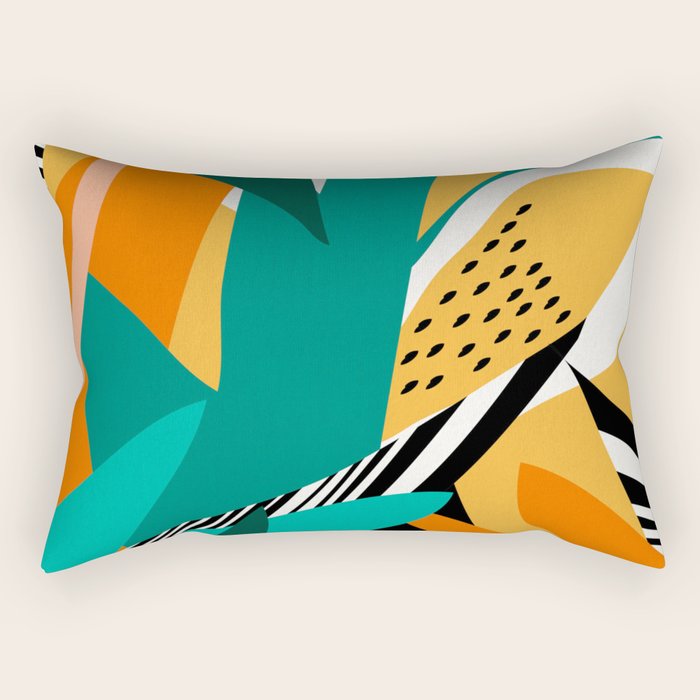 Jungle Abstract Rectangular Pillow Gallery Image 2