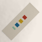 four elements II tweed and primary colors Yoga Mat Gallery Image 1