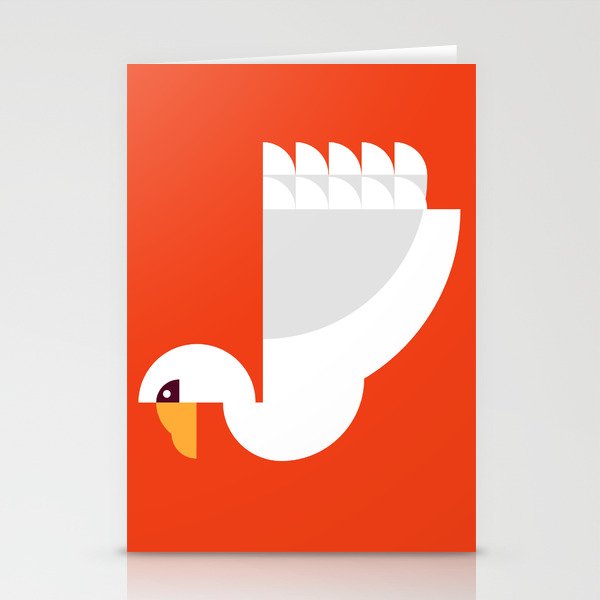 Geometric swan Stationery Card Gallery Image 2