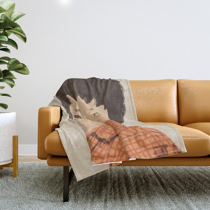 Halina Poswiatowska.  Throw Blanket Gallery Image 1