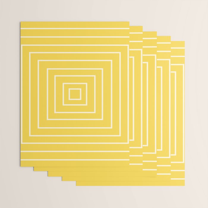 Layers yellow Wrapping Paper Gallery Image 3