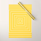 Layers yellow Wrapping Paper Gallery Image 1