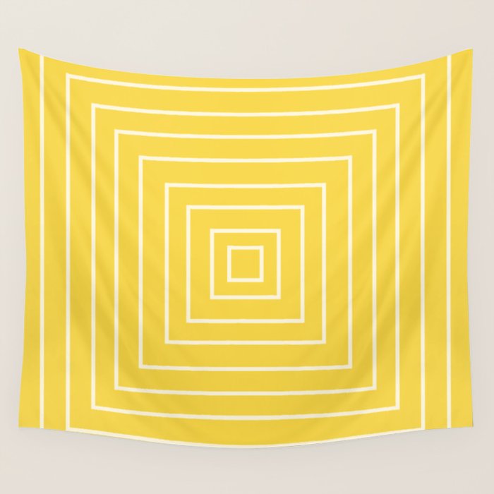 Layers yellow Wall Tapestry Gallery Image 1