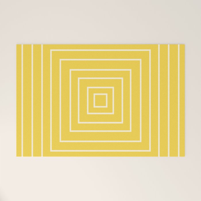 Layers yellow Welcome Mat Gallery Image 1