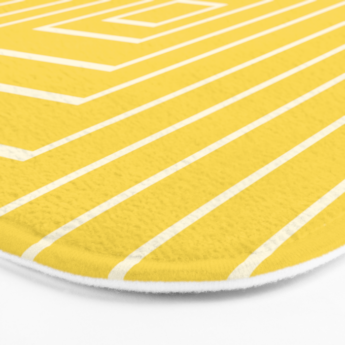 Layers yellow Bath Mat Gallery Image 3