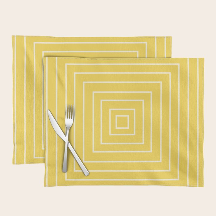 Layers yellow Placemat Gallery Image 1