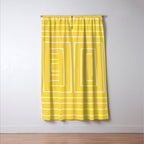 Layers yellow Window Curtain Gallery Image 3