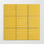 Layers yellow Wood Wall Art Gallery Image 1
