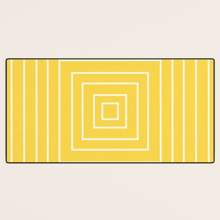 Layers yellow Desk Mat Gallery Image 3