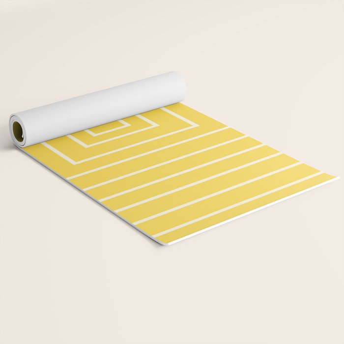 Layers yellow Yoga Mat Gallery Image 2