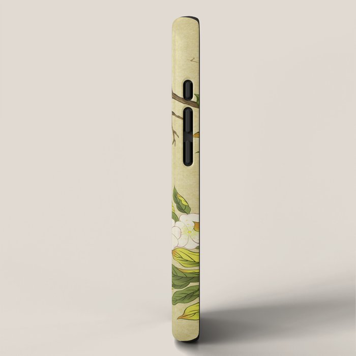 Pear blossoms and white swallow Type A: Minhwa-Korean traditional/folk art iPhone Case Gallery Image 2