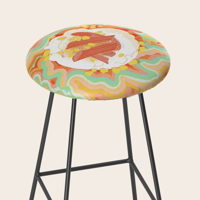Marble Plate in Green Stool Gallery Image 2
