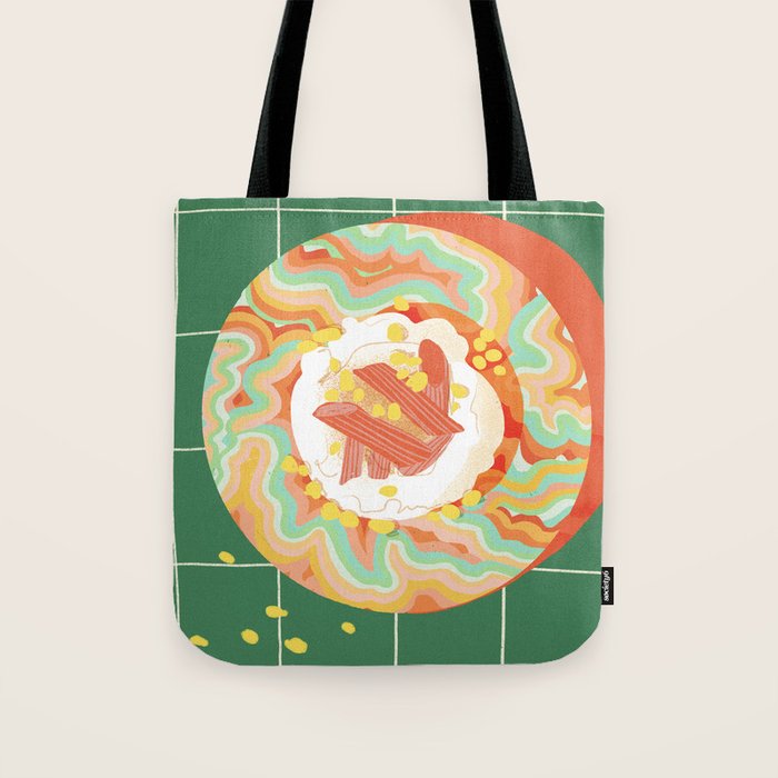 Marble Plate in Green Tote Bag Gallery Image 1