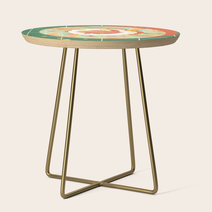 Marble Plate in Green Side Table Gallery Image 1