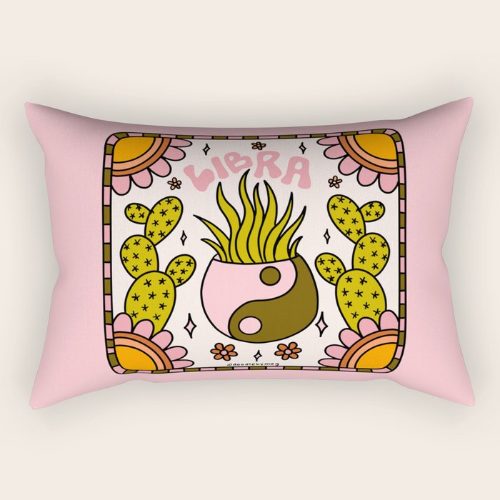 Libra Cactus Rectangular Pillow Gallery Image 1