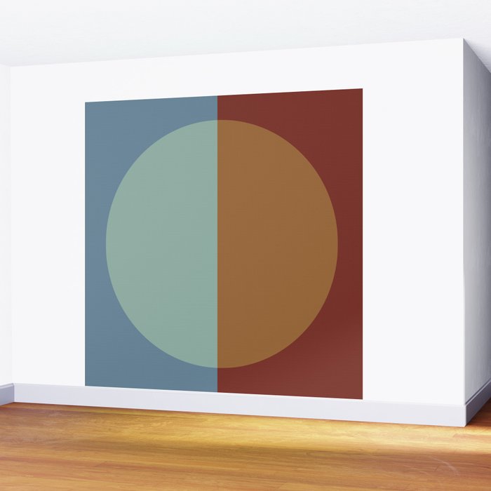 Color Block Abstract X Wall Mural Gallery Image 2