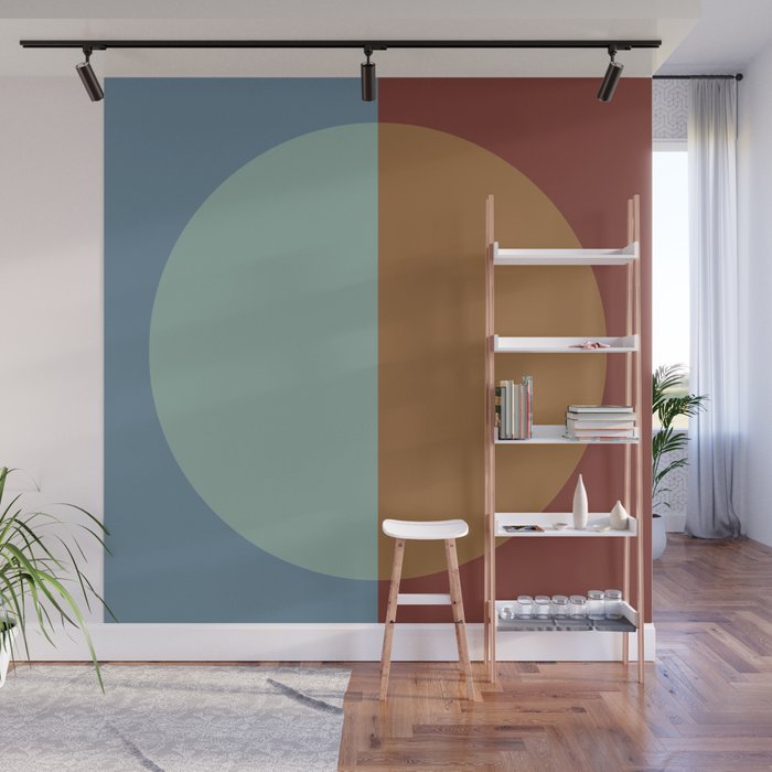 Color Block Abstract X Wall Mural Gallery Image 1