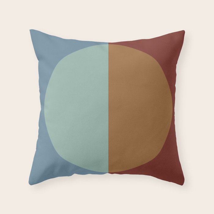 Color Block Abstract X Throw Pillow Gallery Image 6